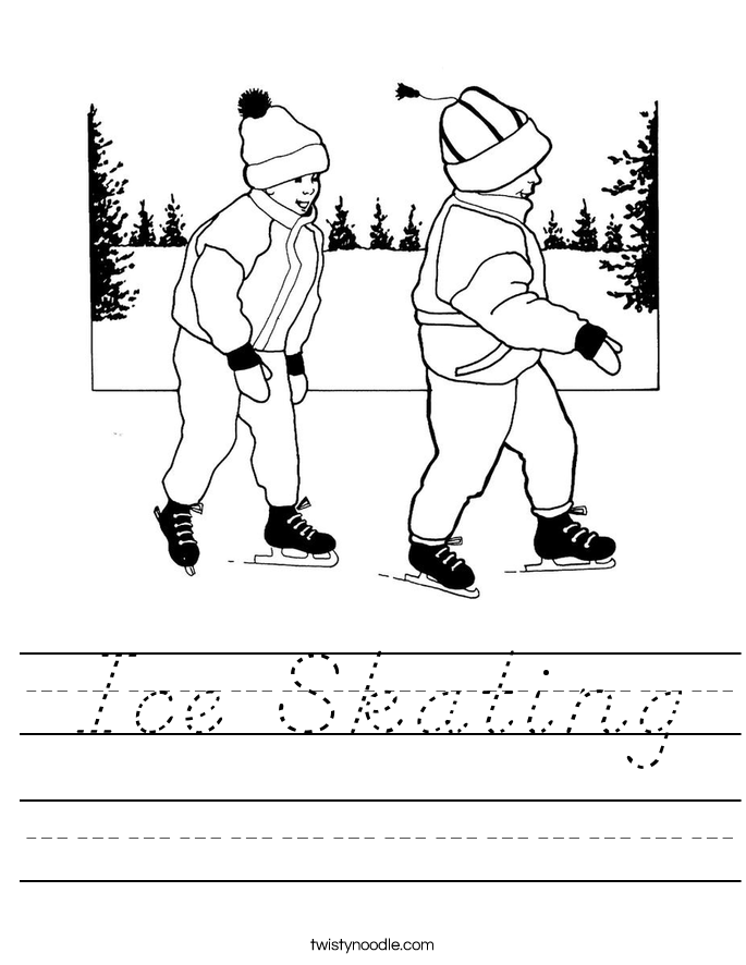 Ice Skating Worksheet