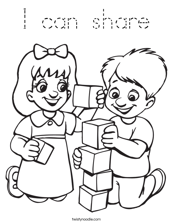 I can share Coloring Page