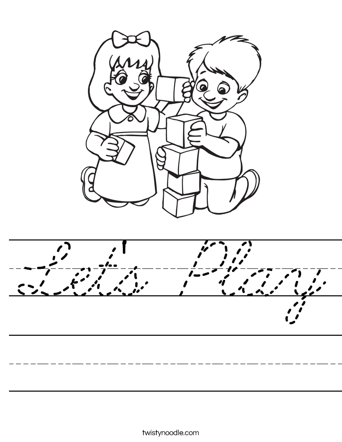 Let's Play Worksheet