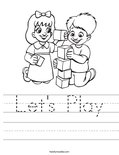 Let's Play Worksheet