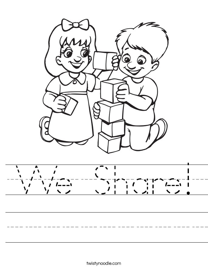 We Share! Worksheet