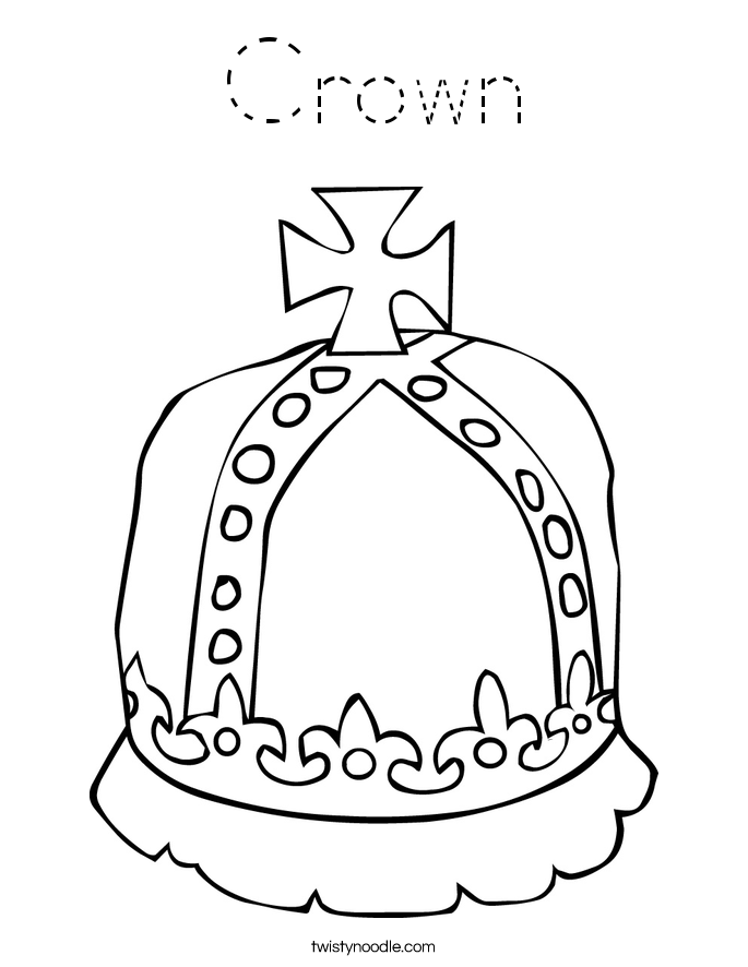 Crown Coloring Page