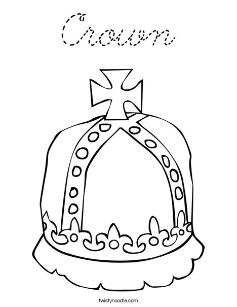 Royal Crown Coloring Page