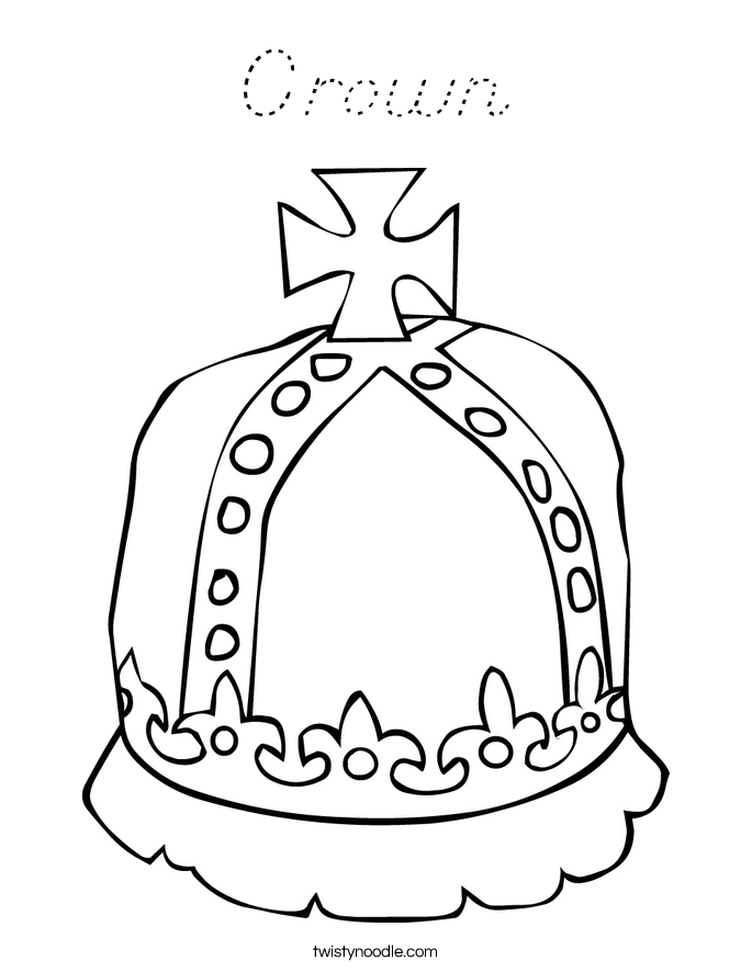 Crown Coloring Page