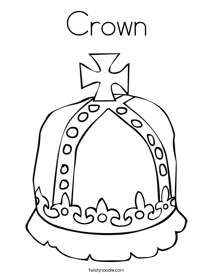 Crown Coloring Page