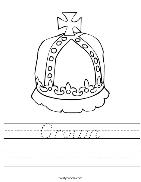 Royal Crown Worksheet