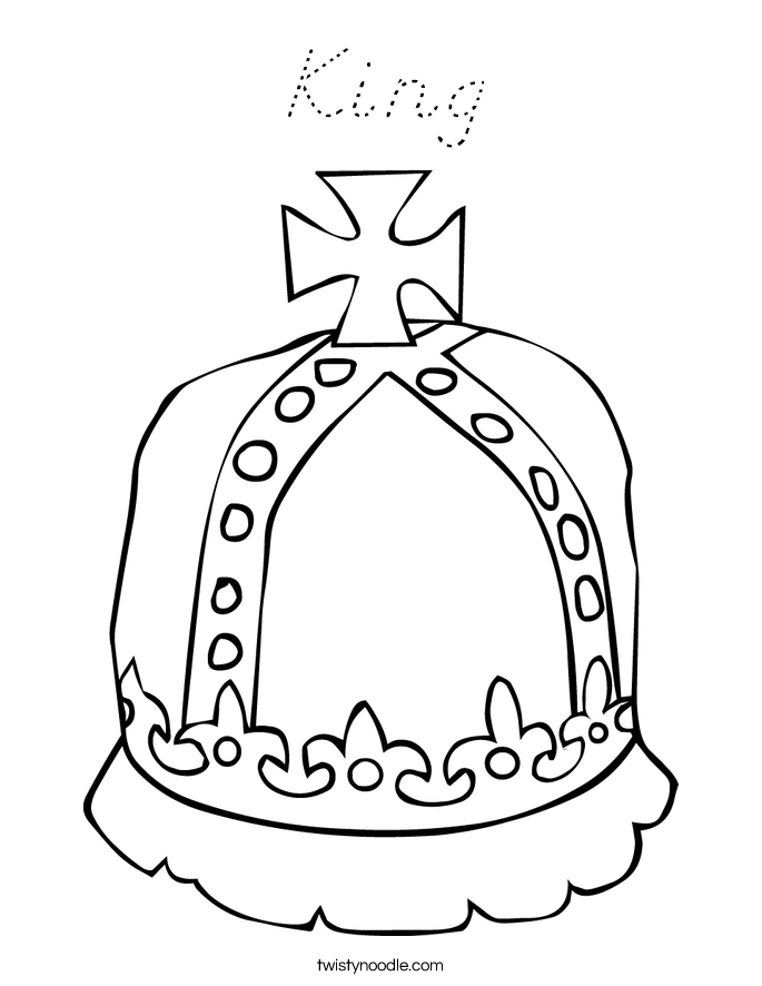 King Coloring Page