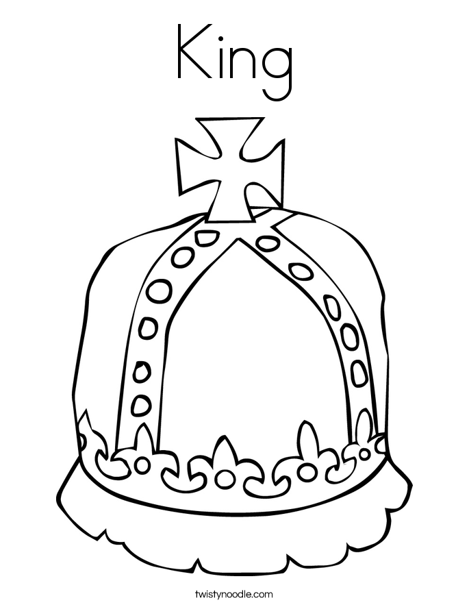 King Coloring Page