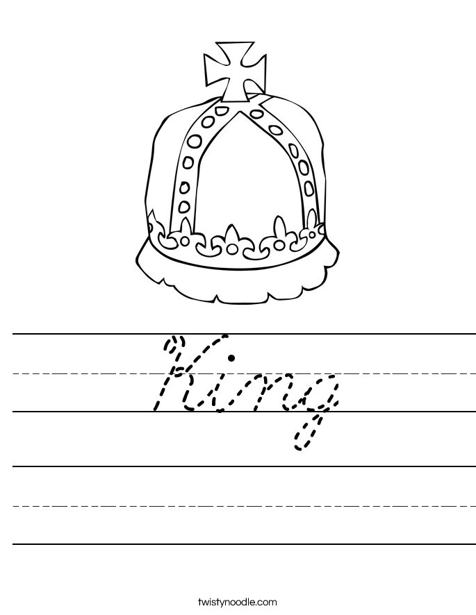 King Worksheet