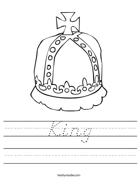 Royal Crown Worksheet