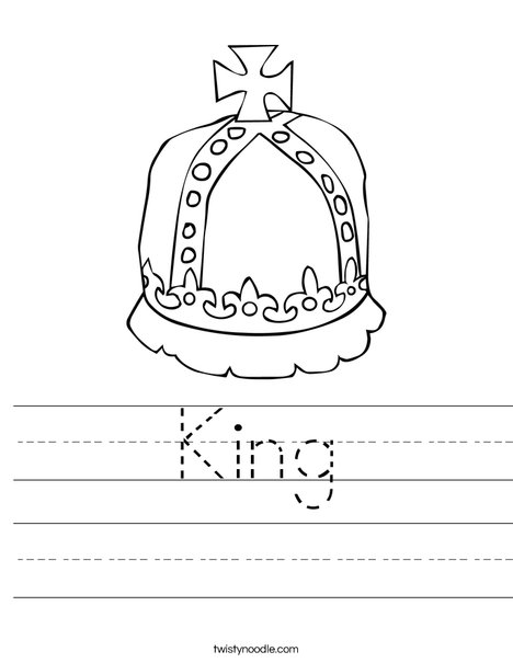 Royal Crown Worksheet