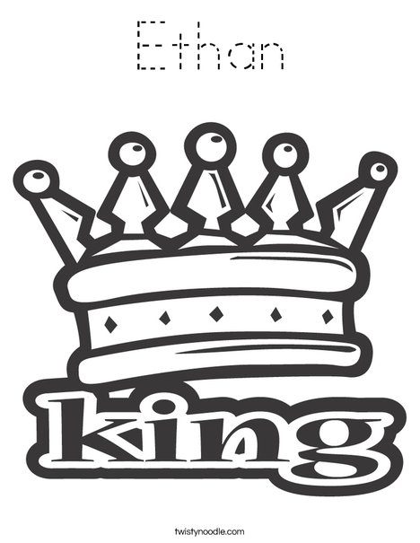 King Coloring Page