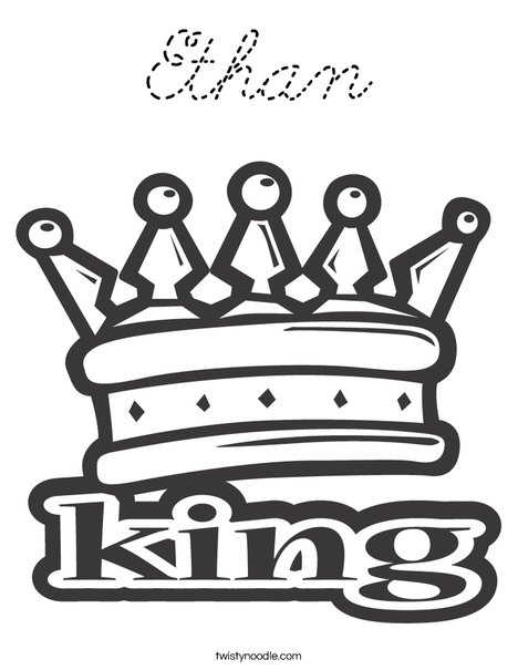 King Coloring Page