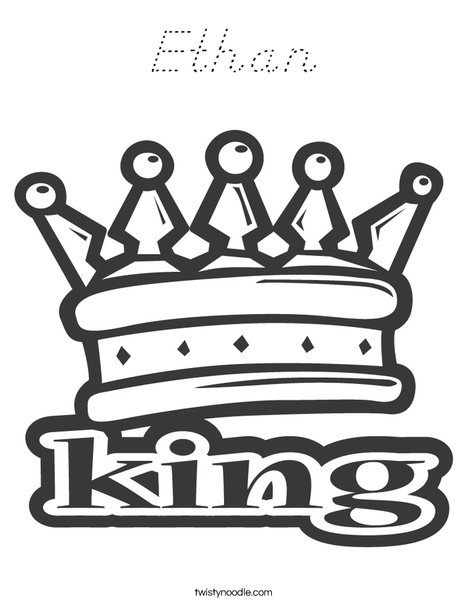 King Coloring Page
