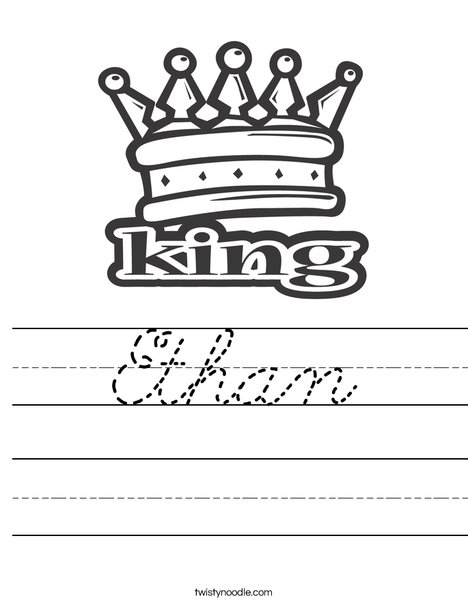 King Worksheet