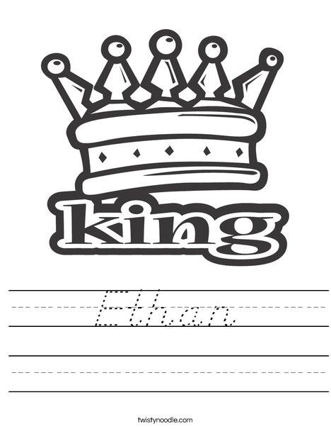 King Worksheet