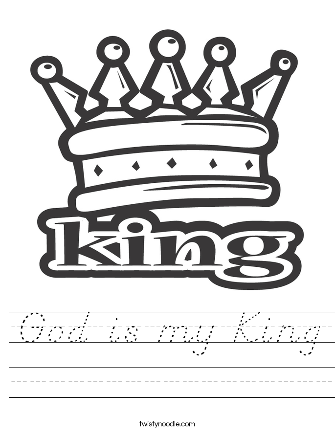 God is my King Worksheet
