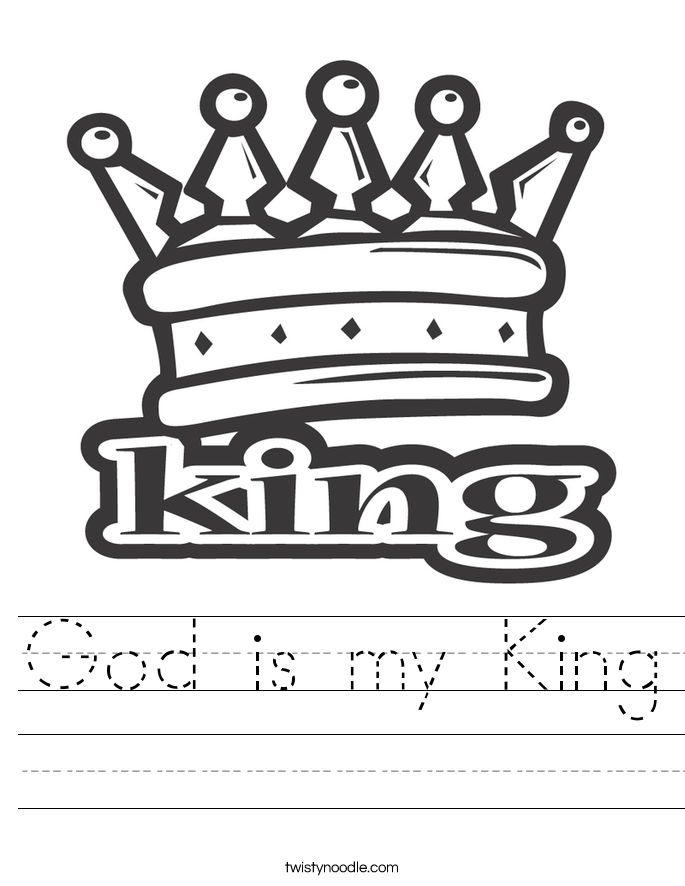 God is my King Worksheet