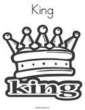 King Coloring Page