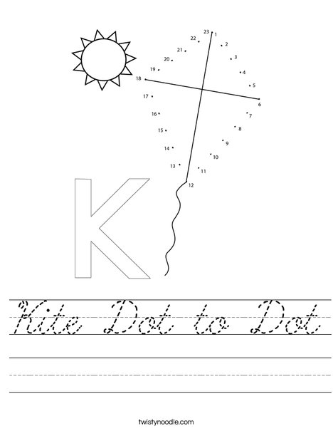 Kit Dot to Dot Worksheet