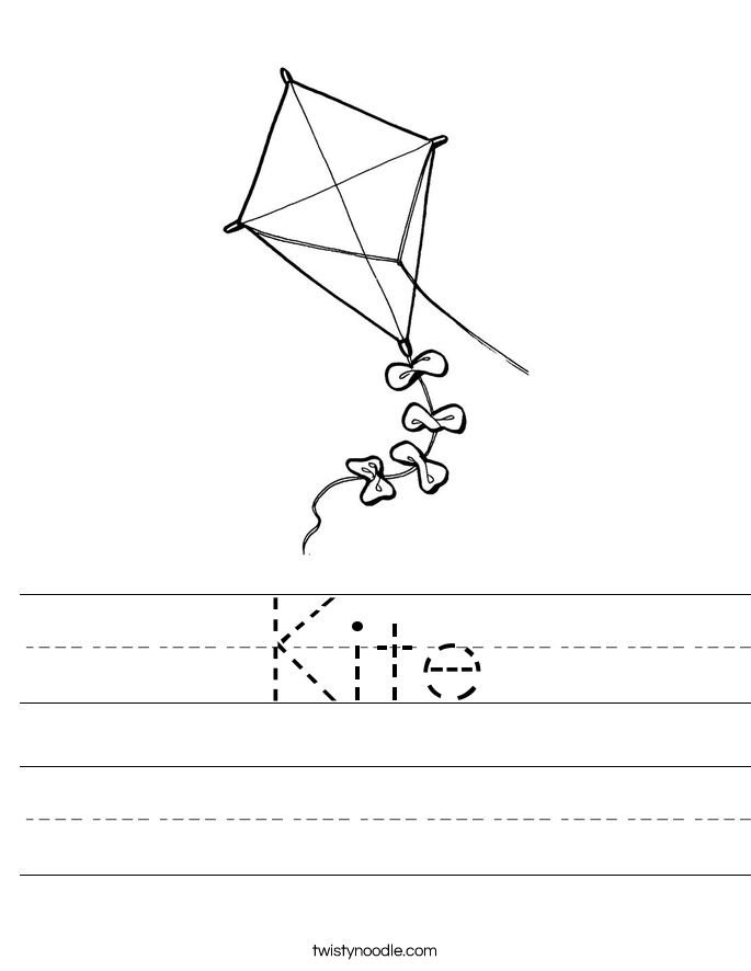 Kite Worksheet