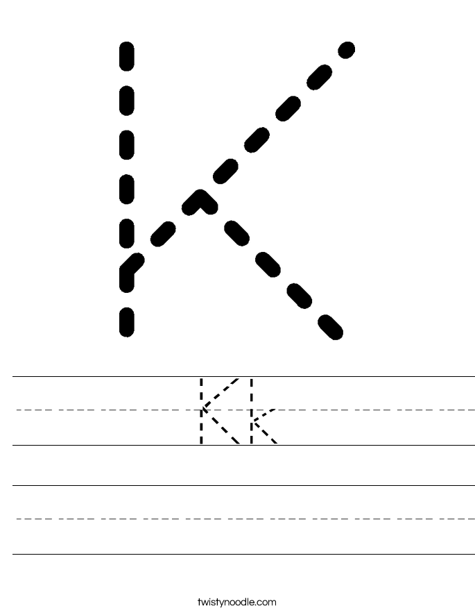 Kk Worksheet - Twisty Noodle