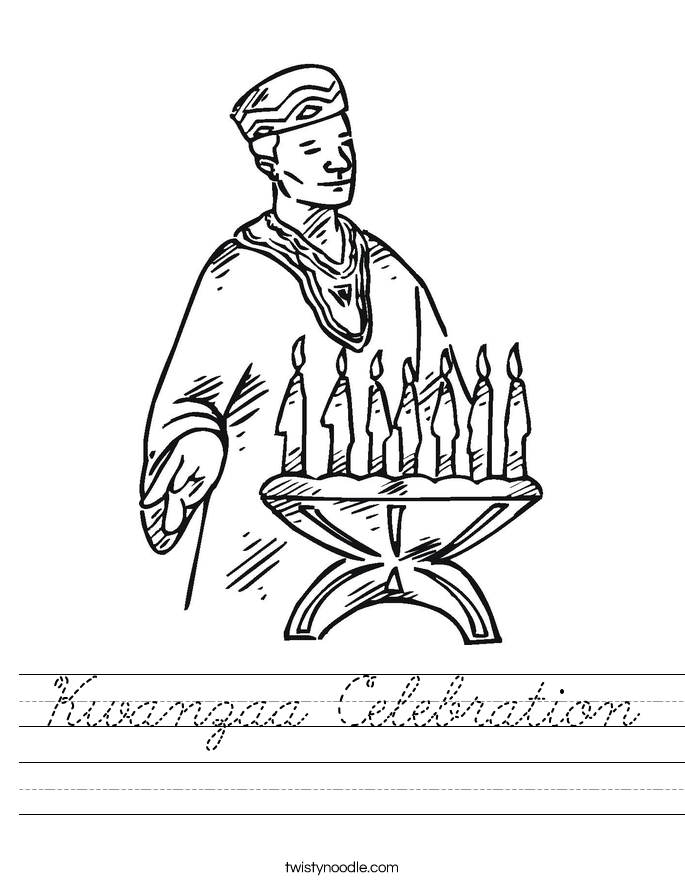Kwanzaa Celebration Worksheet