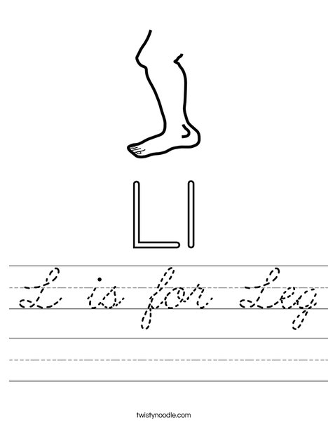 Leg Worksheet