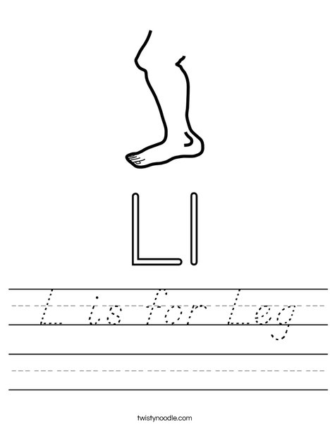 Leg Worksheet