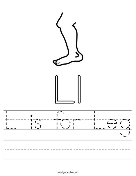 Leg Worksheet