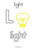 light Coloring Page