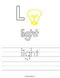 light Worksheet