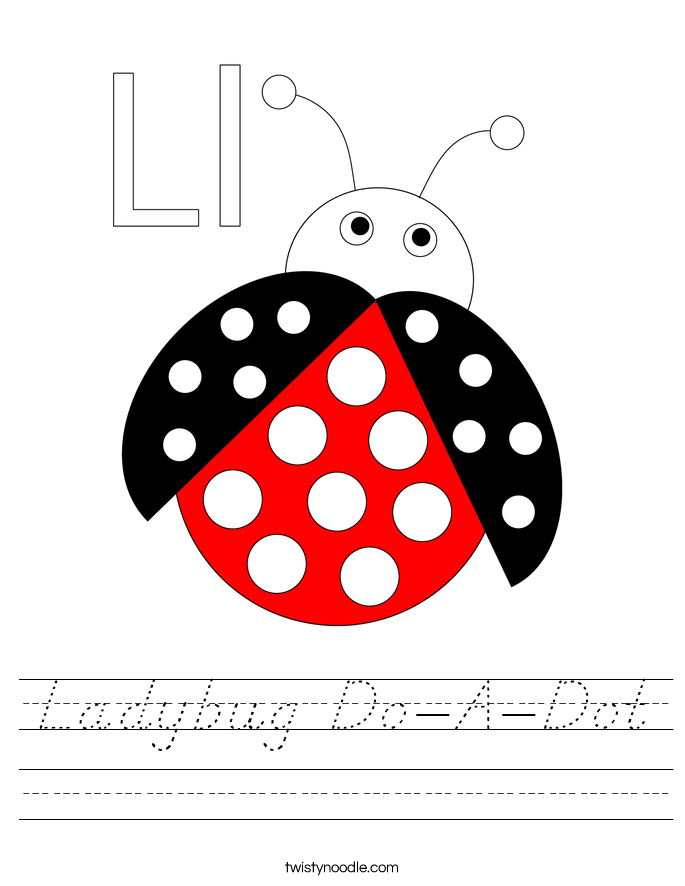 Ladybug Do-A-Dot Worksheet