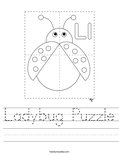 Ladybug Puzzle Worksheet