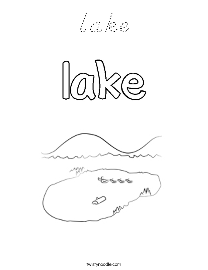 lake Coloring Page