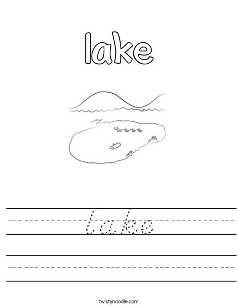 Lake Worksheet