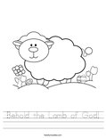Behold the Lamb of God! Worksheet