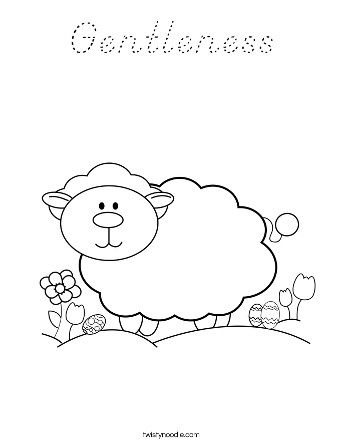 Gentleness Coloring Page