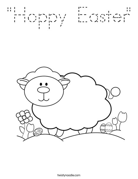 Lamb Coloring Page