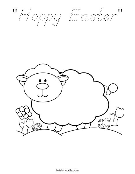 Lamb Coloring Page