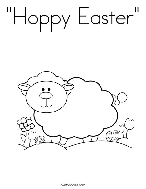 Lamb Coloring Page