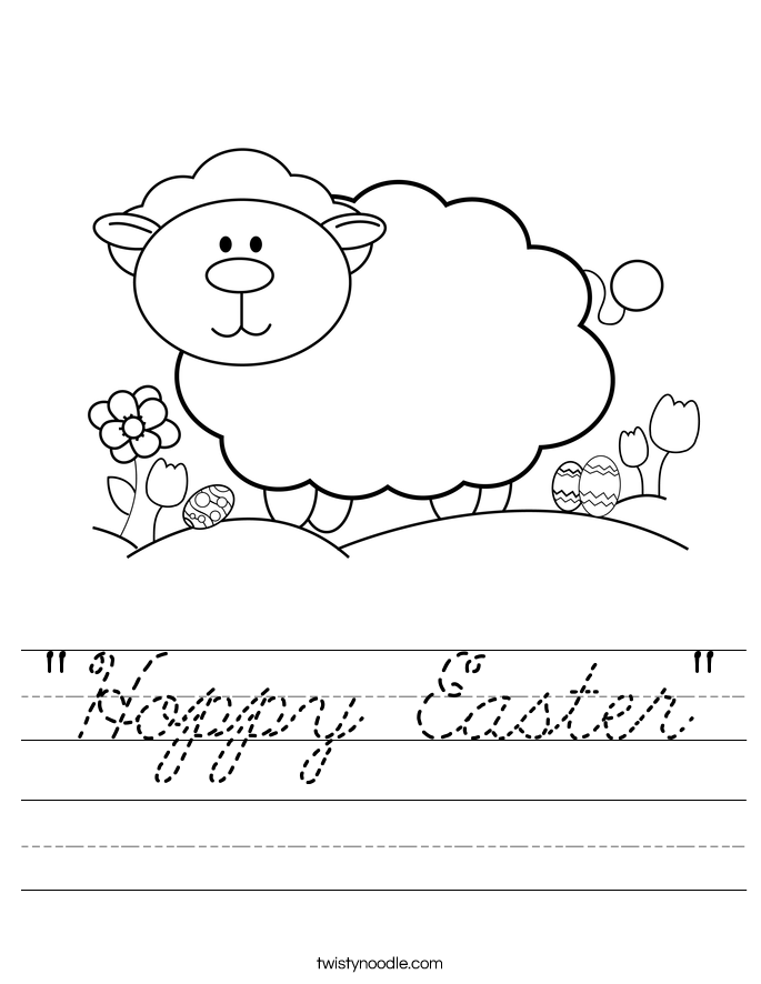 "Hoppy Easter" Worksheet