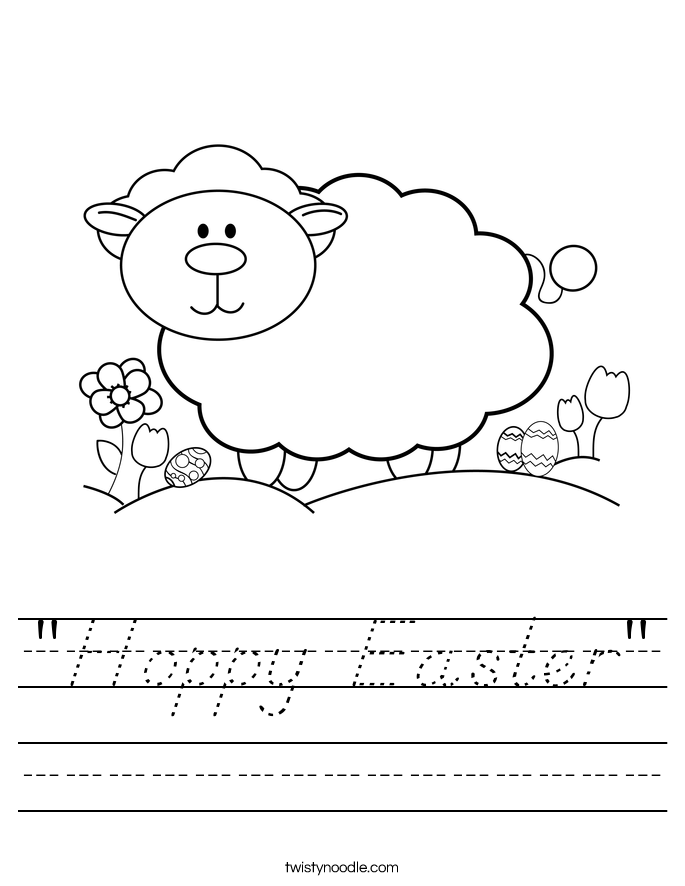 "Hoppy Easter" Worksheet