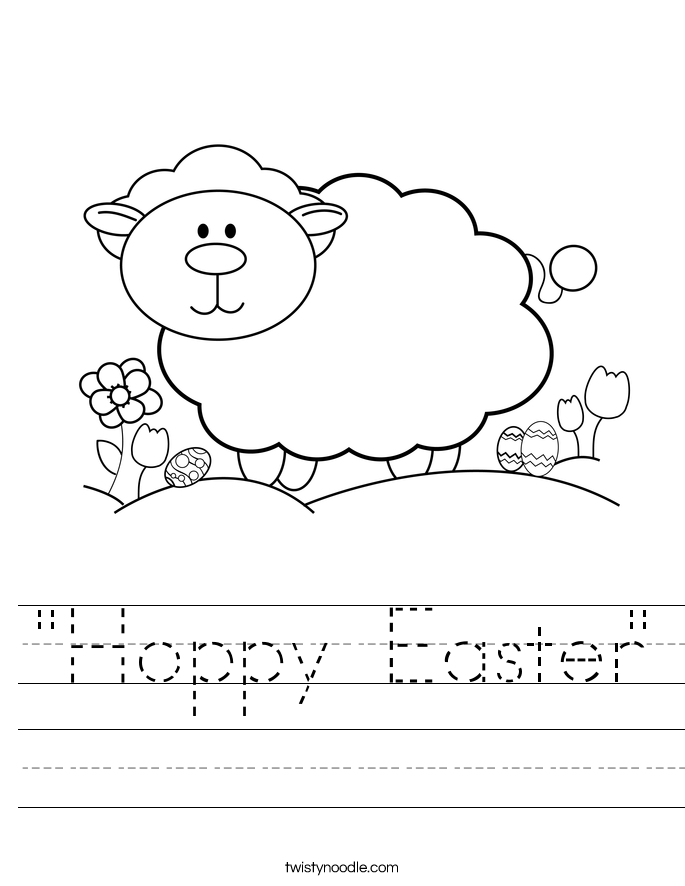 "Hoppy Easter" Worksheet