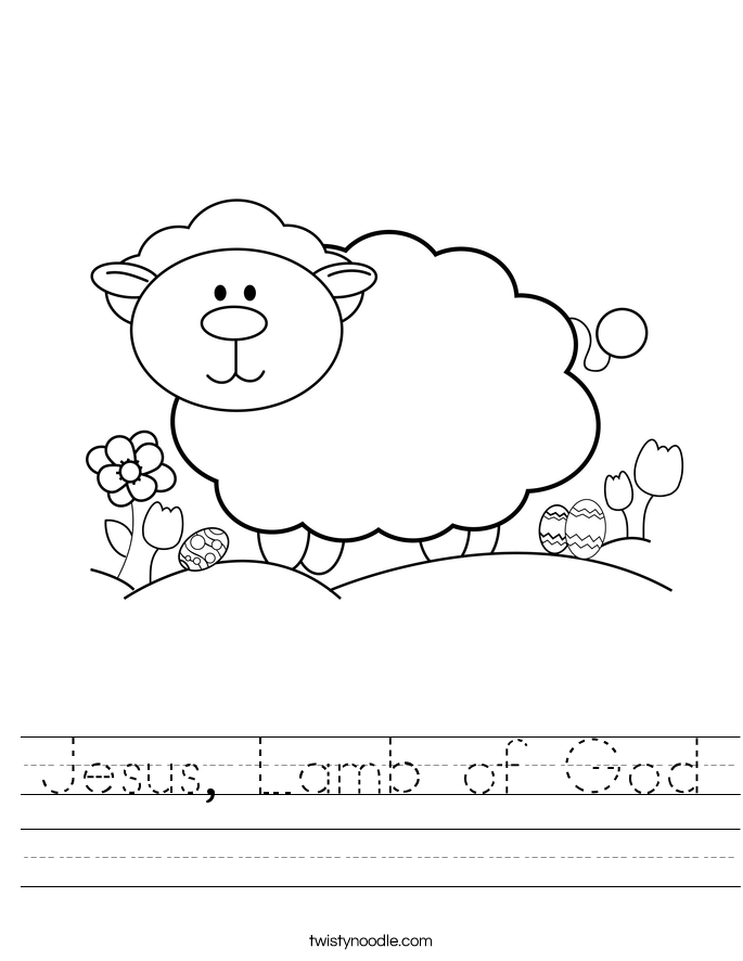 Jesus, Lamb of God Worksheet