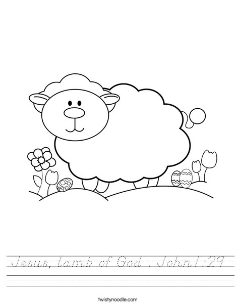 Lamb Worksheet