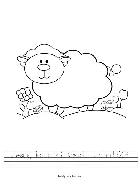 Lamb Worksheet