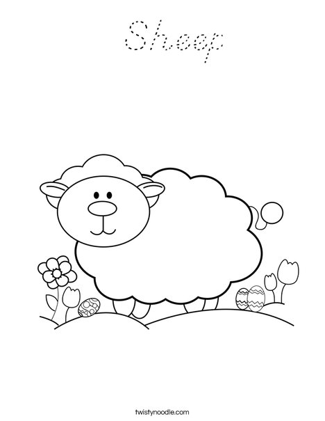 Lamb Coloring Page