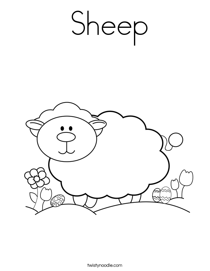  Sheep Coloring Page