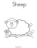  Sheep Coloring Page